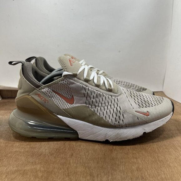 Nike Air Max 270 Men's Size 13 Shoes Cream Khaki Grey Rust DZ4396-200 - Picture 1 of 10